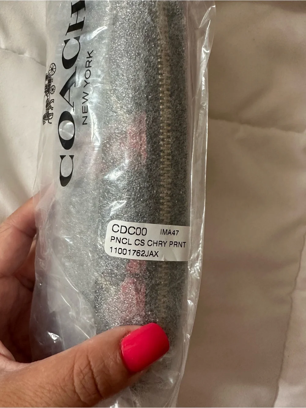 Coach pencil pouch